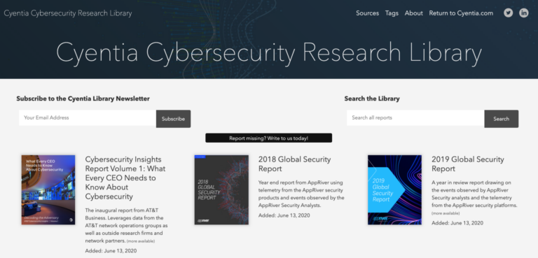Re-introducing the Cyentia Research Library