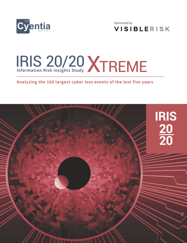 Cyentia Institute Publishes IRIS Xtreme on the 100 Largest Cyber Loss Events