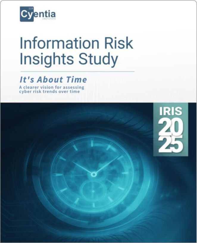 IRIS hub image front cover for Information Risk Insights Study IRIS 2025