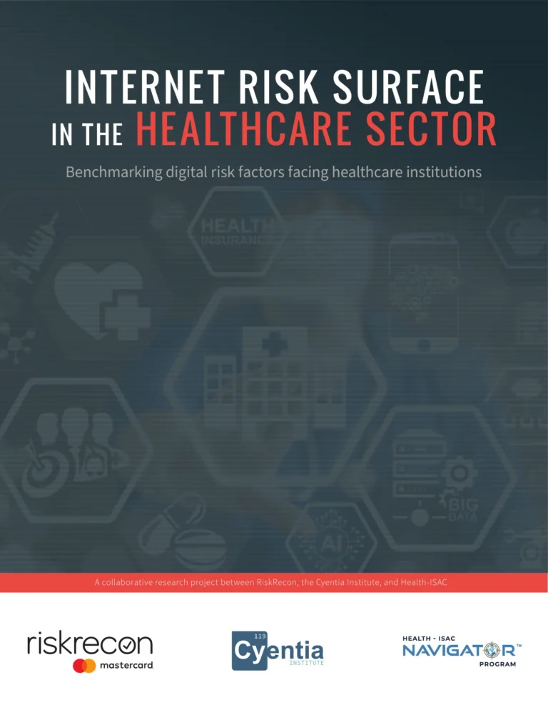 Internet Risk Surface in the Healthcare Sector