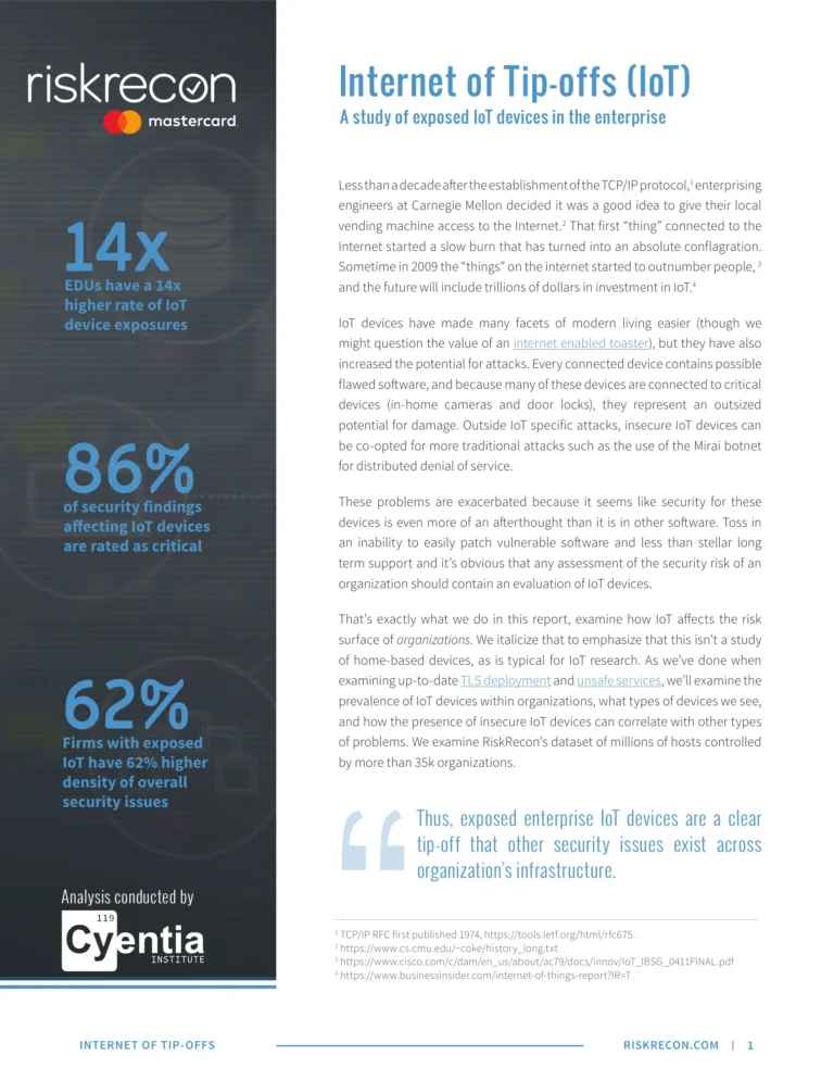 Internet of Tip-Offs (IoT)