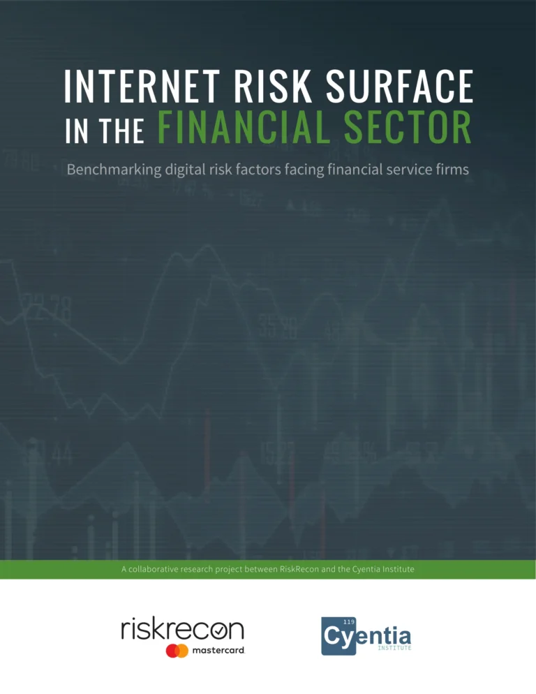 Internet Risk Surface in the Financial Sector